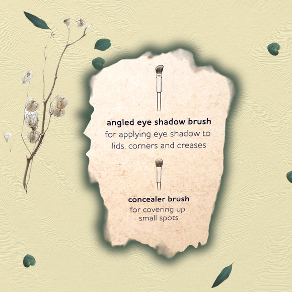 Eco Sanctuary Make Up Brush 10pc Set Bamboo Handles Powder Bronzer Concealer Eye - Picture 12 of 16